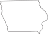 Iowa Outline Clip Art